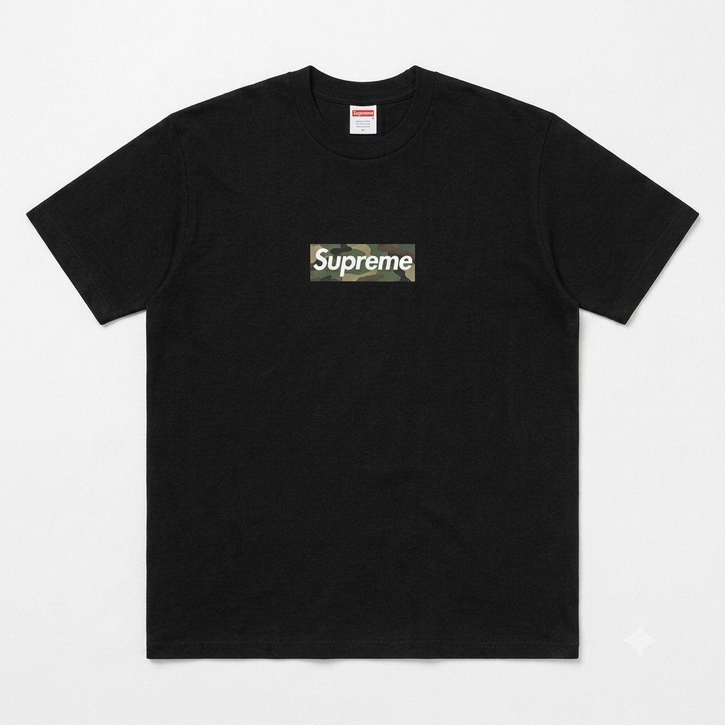 SUPREME CAMO BOX LOGO | T-SHIRT